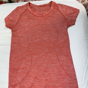 coral lululemon swiftly tech tee